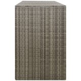  Spremište za 3 kante za smeće sivo 207 x 80 x 117 cm poliratan | Eponuda.com