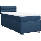  Krevet s oprugama i madracem plavi 90 x 200 cm od tkanine | shoptok.hr
