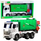  Funkcija podizanja velikog kamiona za smeće, 2 kante, svjetla, zvukovi, zeleno 1:10 | shoptok.hr