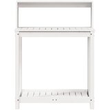  Stol za sadnju s policama bijeli 82,5x50x109,5 cm od borovine | Eponuda.com
