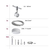 PAULMANN 94080 - Komplet 4x LED (4,8 W) – sajlni sistem STAGE, 230 V, hrom | Eponuda.com