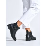 Shelvt Women's black flat boots Cijene