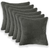  Presvlaka za jastuk 6 pcs HEERLEN Tamnosiva 30 x 30 cm Bouclé | shoptok.hr