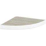  Kutne zidne police 4 kom boja hrasta i bijele 35x35x3,8 cm MDF | Eponuda.ba