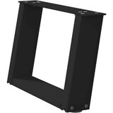  Noge za klubsko mizico v obliki črke U, 2 kosa, črne, 40 x (30-31) cm, jeklo, (22123956) | Shoptok.si