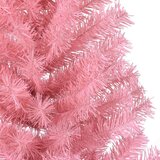 vidaXL Umjetna preddekorirana božićna jelka Roza 120 cm PVC | Shoptok.si