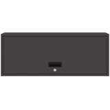  Ormar za zid u garaži Crna 90 x 33 x 35 cm Čelik s prahom | shoptok.hr