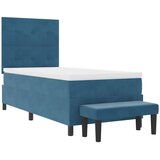  s opruga kutije Tamno plava 200 x 90 cm Baršun | shoptok.hr