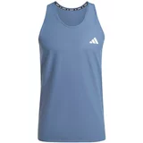 Adidas Funkcionalna majica 'Own the Run' golobje modra / bela
