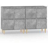 Maison Chic Komoda - Predalnik 2 kosa betonsko siva 60x35x70 cm inženirski les, (21721206) Cene