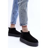 Boto FD1 Suede Snow Boots On Platform Black Corcoran | ePonuda.com