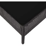 Poli 5-dijelni set vrtnih sofa od poliratana s jastucima crni | shoptok.hr
