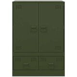  Visoka komoda maslinastozeleni 67 x 39 x 95 cm čelična | shoptok.hr