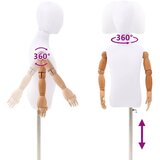  Podesiva lutka 120-150 cm s postoljem Uniseks PP Bijela | shoptok.hr