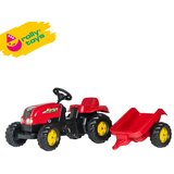Rolly Toys Traktor na pedale sa prikolicom RollyKid-X crveni | ePonuda.com