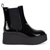 SEASTAR Black patent women's Chelsea boots on a wedge | shoptok.hr