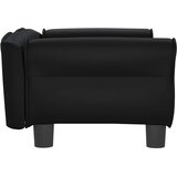 Krevet za pse crni 70 x 45 x 30 cm od umjetne kože | shoptok.hr