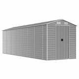  Vrtna kućica svijetlosiva 191x640x198 cm pocinčani čelik | shoptok.hr