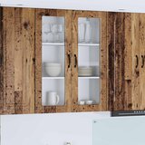 Zidni stakleni ormarić Staro drvo 80 x 31 x 100 cm | shoptok.hr