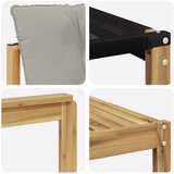  Set vanjskih sofa 9 kom. Bijela i svjetlosiva | shoptok.hr
