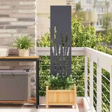 vidaXL Privatnost u vrtu Antracit 32 x 140 cm Hladno valjana čelična | shoptok.hr
