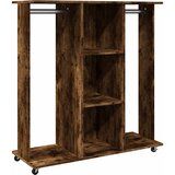 Furnova Garderobna omara dimlj. hrast s koleščki 102x38x110 cm inž. les, (21930434) | Shoptok.si