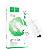 Hoco Adapter USB type C na LAN - UA22 type C, Bijeli Cijene