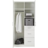 Mömax omara za oblačila lasse 2t, bela, š. 90 cm | Shoptok.si