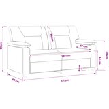 SOFA Boja cappuccina 171 x 85 x 93 cm Umjetna koža | shoptok.hr