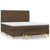  The Living Store Box spring postelja z vzmetnico temno rjava 180x200 cm blago - Box Spring Postelja, (21450060) | Shoptok.si