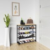 MID.YOU REGAL ZA ČEVLJE črna, medeni hrast | Shoptok.si