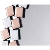 Kayoom STENSKO OGLEDALO, 80/80/1,6 cm kovina, steklo, leseni material Slike