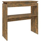  Konzolni stol boja hrasta 80 x 30 x 80 cm od konstruiranog drva | Shoptok.si