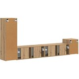 Komplet TV omaric 3 pcs Umetni hrast Konstruiran les, (5000132346) | Shoptok.si