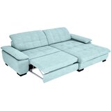 CARRYHOME KOTNA SEDEŽNA GARNITURA, tkanina turkizna | Shoptok.si