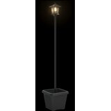  Solarna lampa s postoljem i saksijom Crna 32 x 32 x 158 cm | Eponuda.com