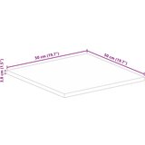 Stolna ploča 50x50x3,8 cm četvrtasta od masivnog drva bagrema | Shoptok.si