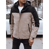 DStreet Kurtka męska przejściowa z kapturem beżowa | Shoptok.si