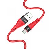 Hoco podatkovni kabel U53 Flash Type C 1,2m QC 5A pleten rdeč | Shoptok.si