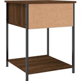  Noćni ormarić boja smeđeg hrasta 44x45x58 cm konstruirano drvo | Eponuda.com
