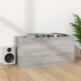  Kutija za pohranu vinilnih ploča siva 71 x 34 x 36 cm drvena | Eponuda.ba