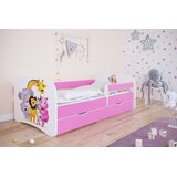 Kocot Kids Dječji krevet Dreamy jednorog 160x80 sa madracem s ladicom Rozičasta | shoptok.hr