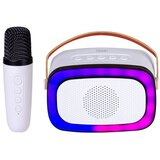 Trevi karaoke 10W, mini dimenzije, disco rasvjeta, mikrofon, bijela XR 8A01 | shoptok.hr