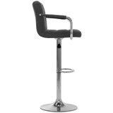 vidaXL Barski stoli 2 kosa temno sivo blago | Shoptok.si