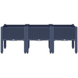  Vrtna sadilica s nogama plava siva 120 x 40 x 42 cm PP | shoptok.hr
