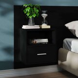  Stenske nočne omarice 2 kosa črne, (20809027) | Shoptok.si