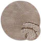 Elle Decoration Svetlo rjava okrogla preproga ø 200 cm Panglao New York Taupe – Cene