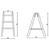 MaxMaster Drvene Merdevine 2x4 135cm | Eponuda.com