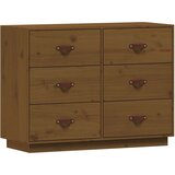  Komoda smeđa boja meda 100 x 40 x 75 cm od masivne borovine | shoptok.hr