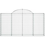  Lučne gabionske košare 10kom 200x30x100/120cm pocinčano željezo | shoptok.hr
